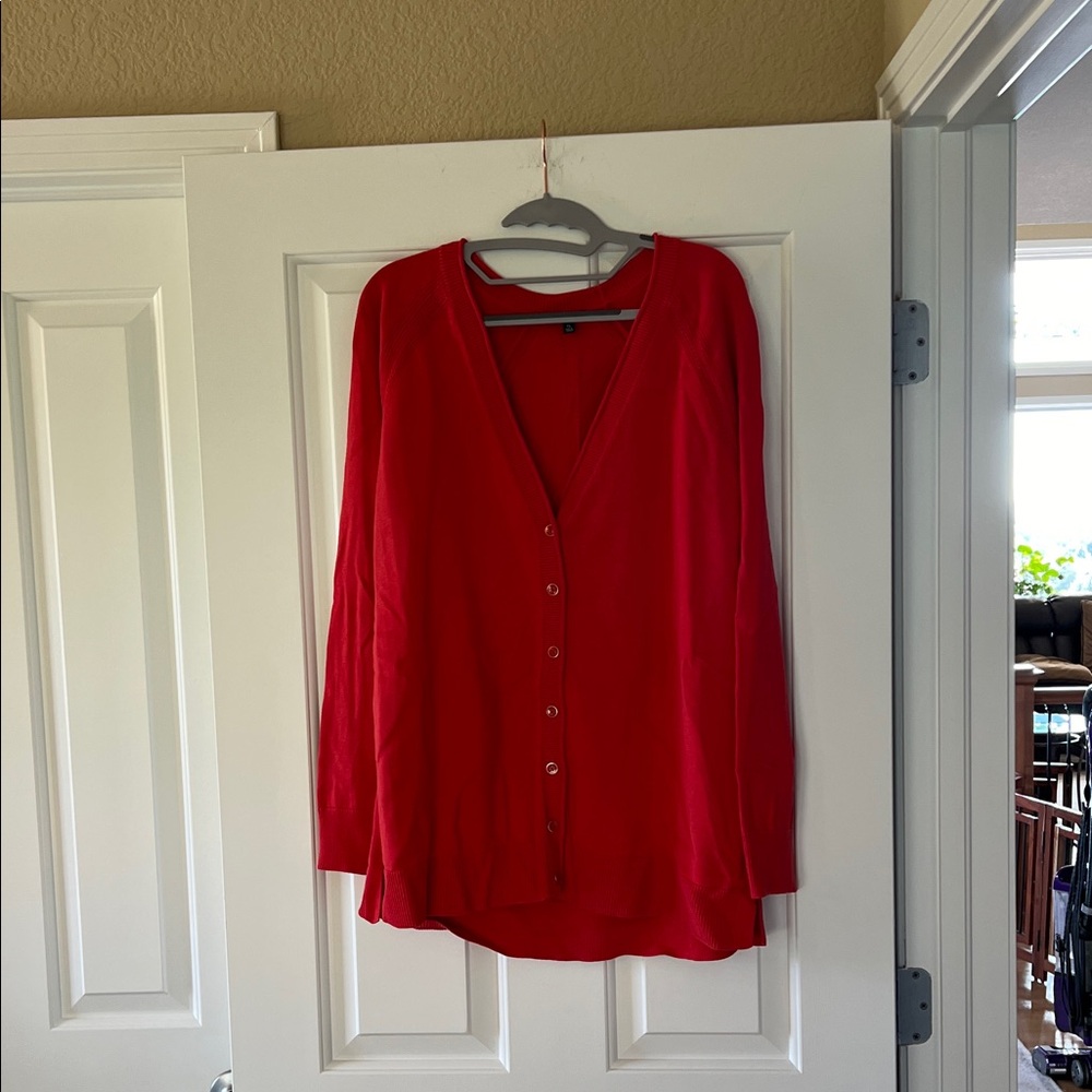 Talbots Red Button-Down Women's Top